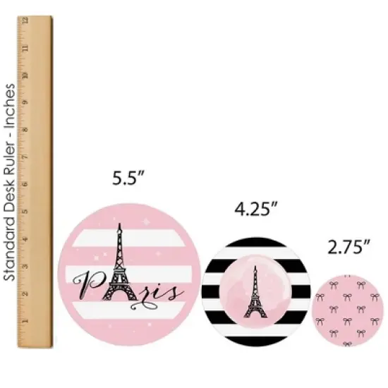 Big Dot of Happiness Paris, Ooh La La - Paris Themed Baby Shower or Birthday Party Decor and Confetti - Terrific Table Centerpiece Kit - Set of 30 image {7}