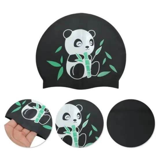 Unique Bargains Kid's Silicone Animal Swim Cap 1 Pc image {2}