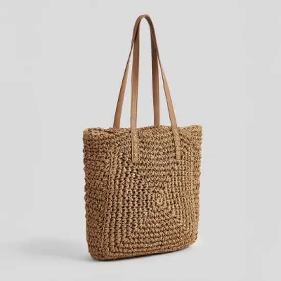 Handwoven Straw Tote Bag - Cupshe image {1}