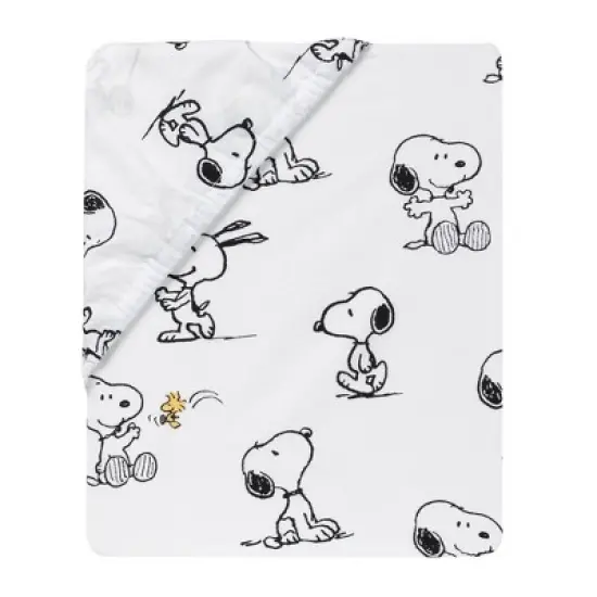 Lambs & Ivy Classic Snoopy Fitted Crib Sheet image {2}