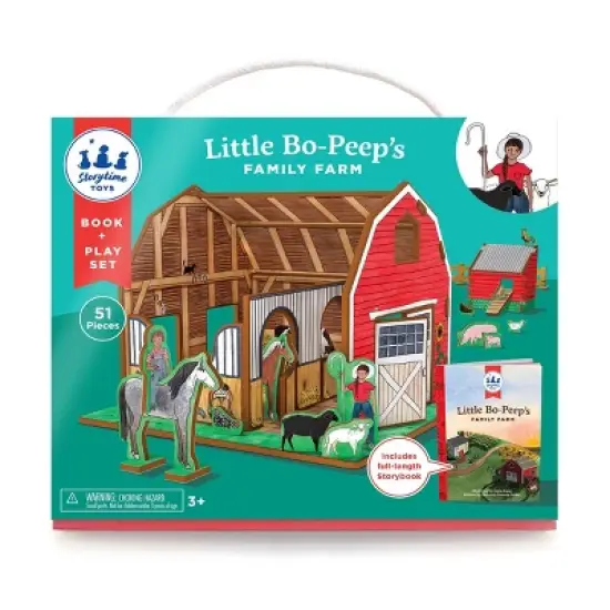 Storytime Toys Little Bo-Peep's Family Farm 3D Puzzle - Book and Toy Set - 3 in 1 - Book, Build, and Play image {3}