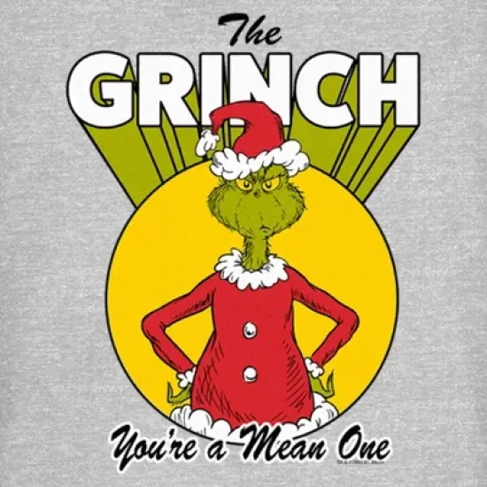 Junior's Dr. Seuss Christmas The Grinch You're a Mean One T-Shirt image {1}