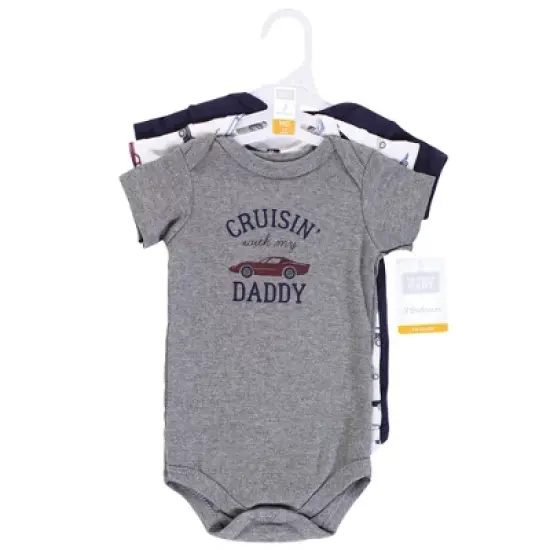 Hudson Baby Infant Boy Cotton Bodysuits, Cars image {1}