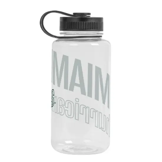 NCAA Miami Hurricanes Portable Drinkware - 38oz: Plastic Water Bottle image {1}