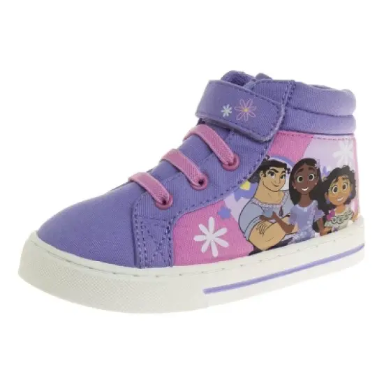 Disney Encanto Mirabel Girls High Top Hook and Loop Sneakers. (Toddler Little Kids) image {9}