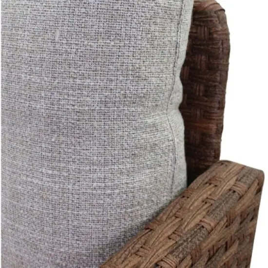 Courtyard Casual Costa Mesa Sofa - Brown  Aluminum frame with solution dyed Poly fabric image {3}