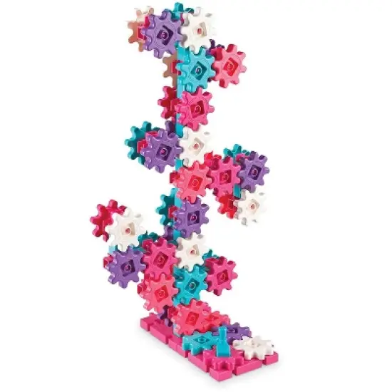 Learning Resources Gears! Gears! Gears! Deluxe Building Set, 100 Pieces, Pink image {2}