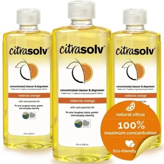 Citra Solv Concentrated Cleaner & Degreaser, Deodorizer, Home & Outdoor, Adhesive Remover, Natural Orange Oil image {18}