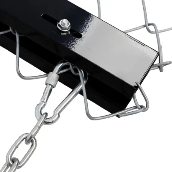 Garvee Towable Steel Durable Rust Resistant Chain Rake ATV Drag Harrow with Galvanized Mesh Lining and Front Weight Tray image {5}