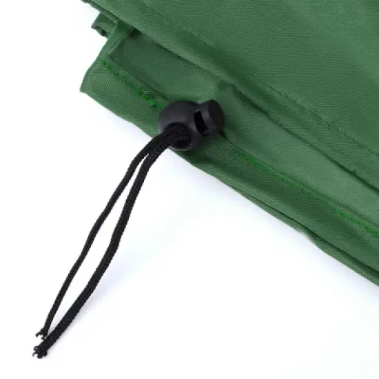 Unique Bargains Dustproof Fire pit stove Dust Cover 48.03"x48.03"x18.11" Green 1 Pc image {4}