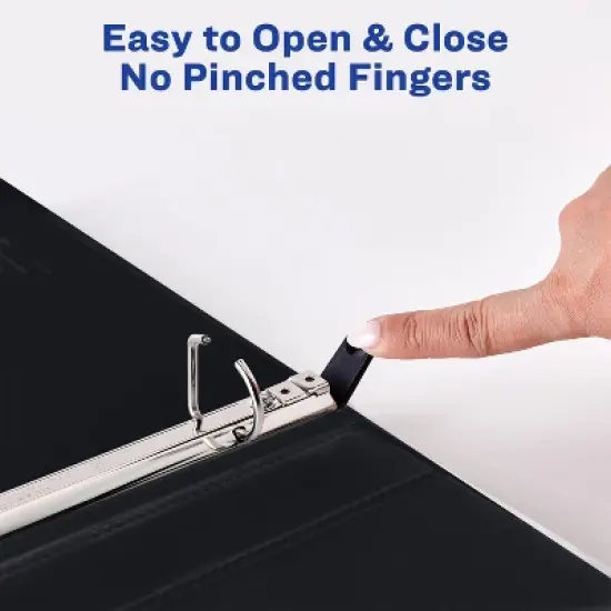 Avery 1" Durable View 3 Ring Binders, Slant Rings, 220-Sheet Capacity, Blue, 4 Pack (17705) image {4}