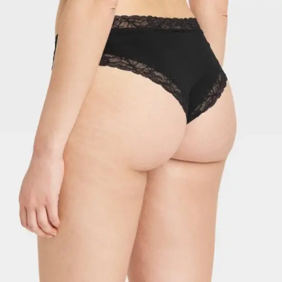 Women's Cotton Blend Cheeky Underwear with Lace - Auden&trade; image {1}