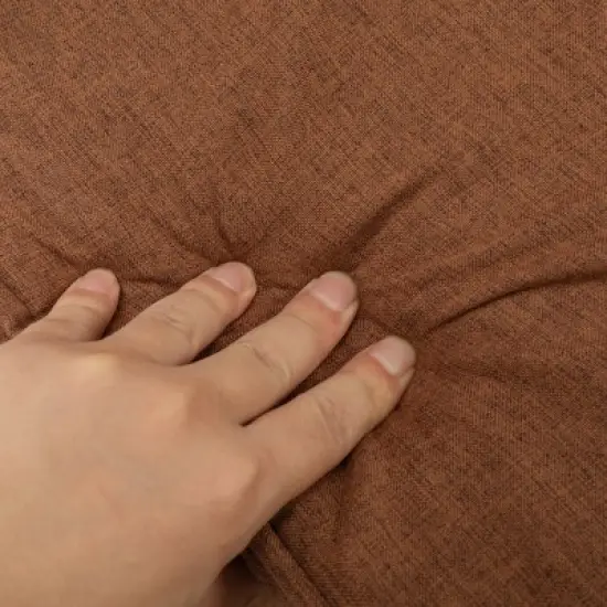 Multi-functional Foldable Sofa with Adjustable Angles and Pillow, Dark Brown image {14}