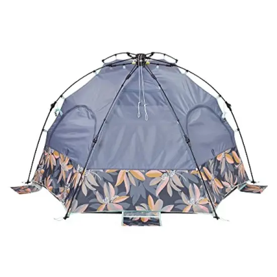 Lightspeed Outdoors Pop-Up Beach Sun Shade, Quick Shelter, Vintage Floral image {1}