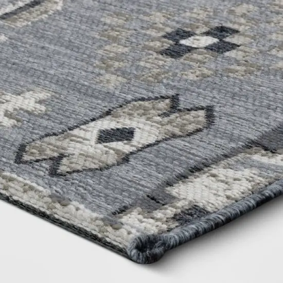 7'x10' Tapestry Rectangular Woven Outdoor Area Rug Gray - Opalhouse&trade; image {2}