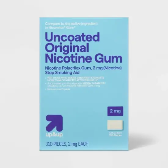 Nicotine 2mg Gum Stop Smoking Aid - Original Flavor - up&up&trade; image {4}
