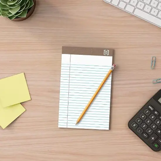 MyOfficeInnovations Notepads 5" x 8" Narrow White 50 Sheets/Pad 12 Pads/PK (18592STP) 491461 image {6}