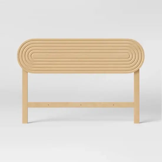 Queen/Full Arched Headboard Natural - Threshold&trade; image {2}
