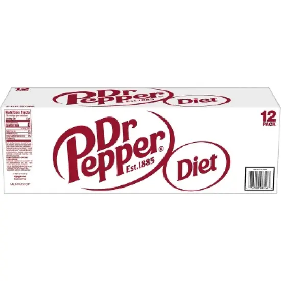 Diet Dr Pepper Soda - 12pk/12 fl oz Cans image {10}