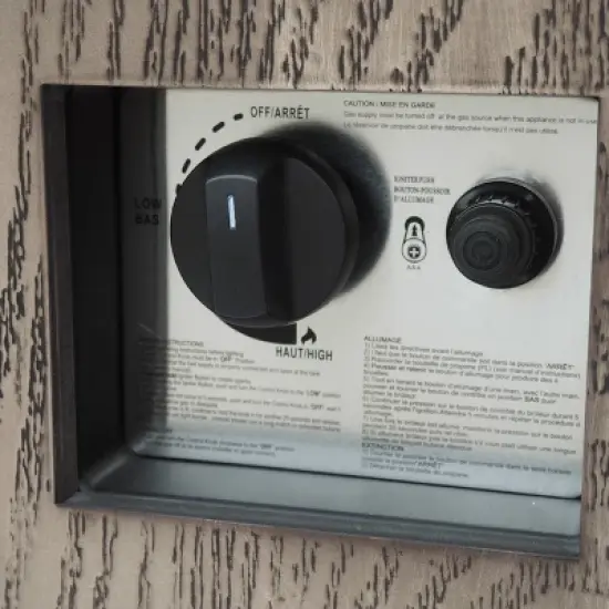 Wellington Outdoor 50000 BTU Rectangular Fire Pit Wood Pattern Brown - Christopher Knight Home image {7}