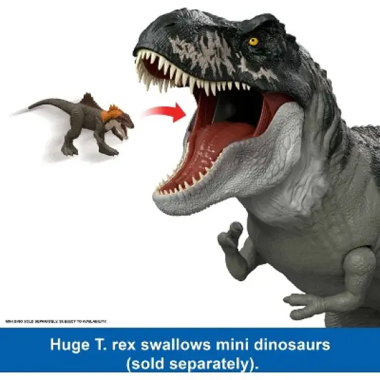 Jurassic World Rebirth Super Colossal Tyrannosaurus Rex Action Figure, T-Rex Dinosaur Movie Toy image {2}