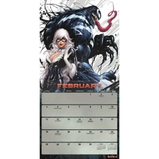 Trends International Inc. 2023-24 Wall Calendar 12"x12" Marvel Venom image {2}