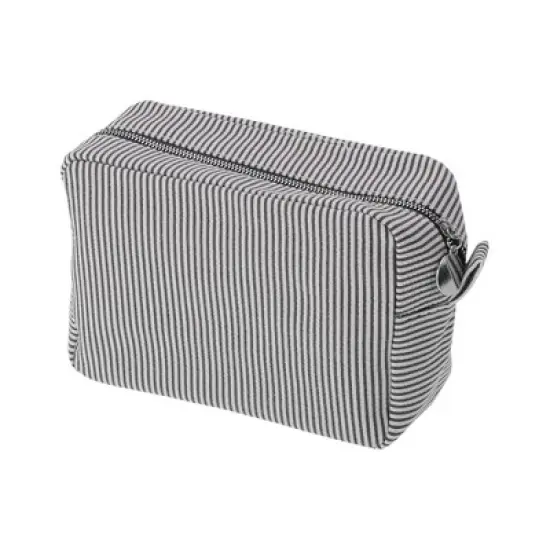 Unique Bargains Large Striped Pattern Makeup Bag 1Pc image {6}