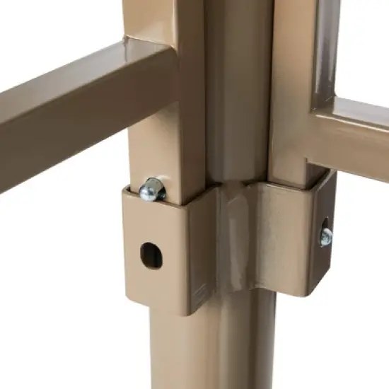 10' x 10' Outdoor Garden Gazebo with Skirts Tent Canopy Beige - Captiva Designs image {8}