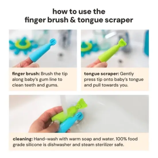 oogiebear Fingerbrush and Tongue Scraper image {4}