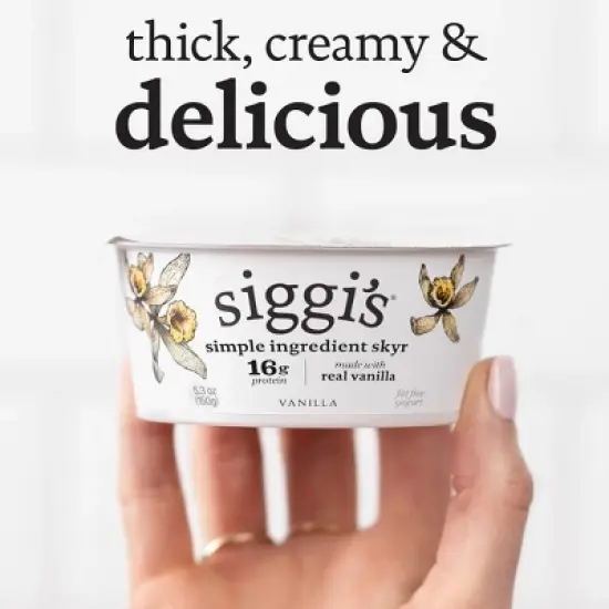 siggi's Nonfat Vanilla Icelandic-Style Skyr Yogurt - 4pk/5.3oz Cups image {4}