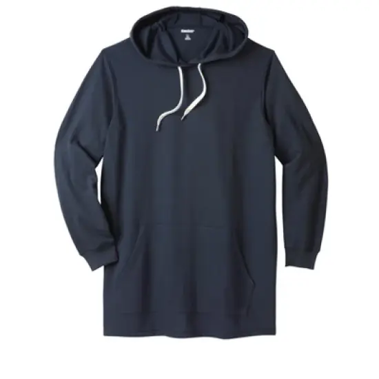 KingSize Men's Big & Tall Fleece longer-length pullover hoodie image {4}