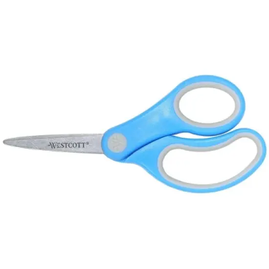 Westcott&reg; Soft Handle 5" Kids Scissors, Pointed, Assorted Colors (No Color Choice), Pack of 12 image {2}