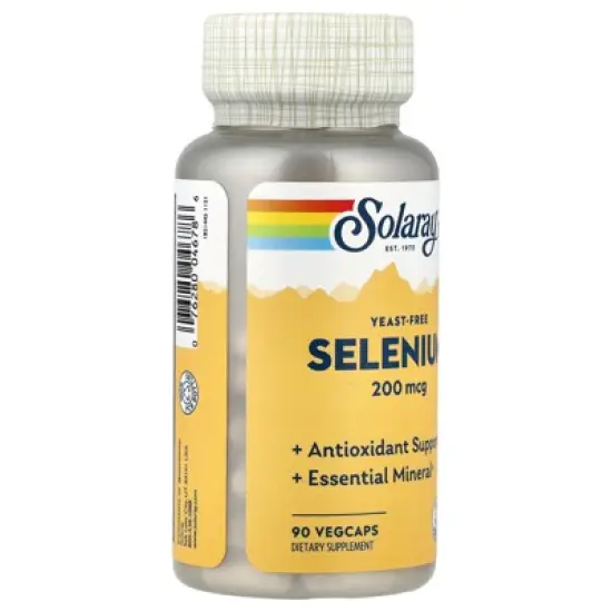 Solaray Selenium, 200 mcg, 90 VegCaps image {3}
