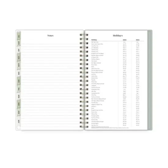 The Everygirl X Day Designer 2024-25 Weekly/Monthly Planner with Notes 8"x5" Wirebound Soft Sage: Adult Stationery July-June image {16}