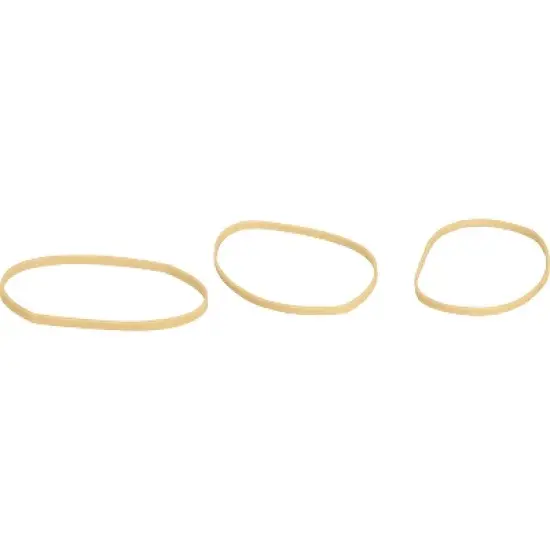 Business Source Rubber Bands Size 33 1 lb./BG 3-1/2"x1/8" Natural Crepe 15743 image {2}