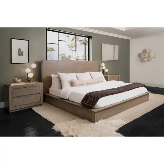 3pc Resto Bedroom Set Weathered Brown - Abbyson Living image {2}