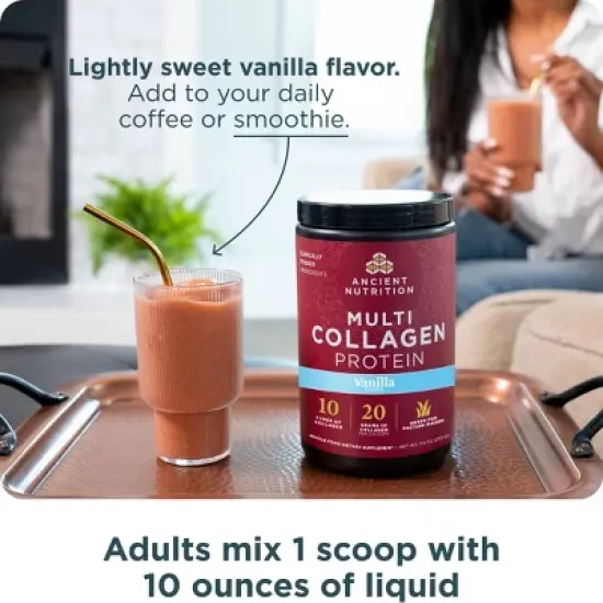 Ancient Nutrition Multi Collagen Protein Powder - Vanilla - 20 Servings image {5}