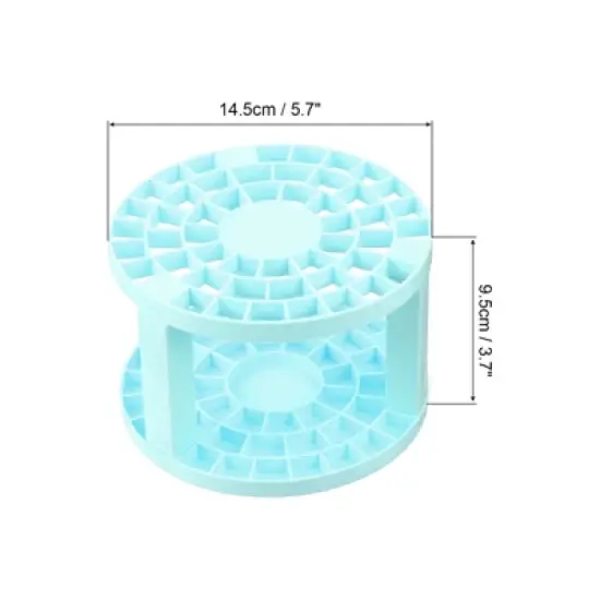Unique Bargains 49 Holes Smooth Round Plastic Makeup Pencils Paint Brush Storage Holder image {1}