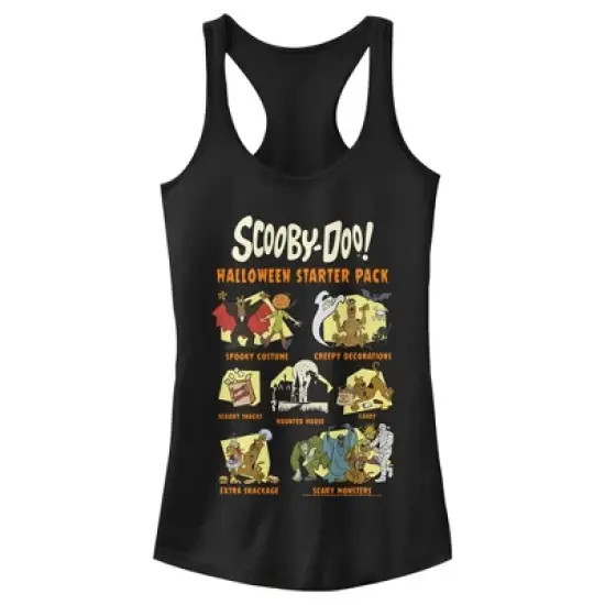 Junior's Scooby Doo Halloween Starter Pack Racerback Tank Top image {4}