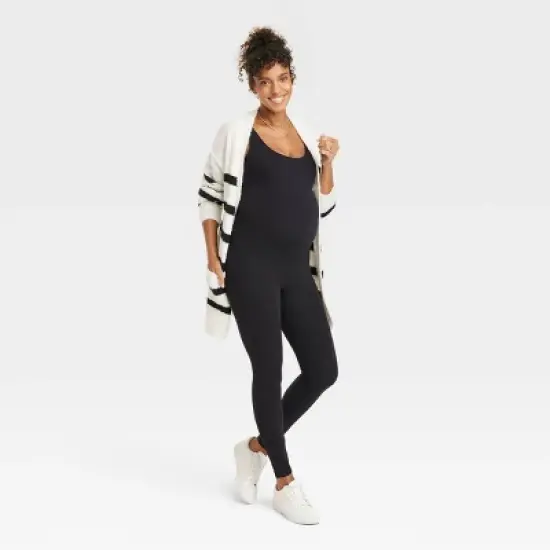 Sleeveless Long Unitard Maternity Bodysuit - Isabel Maternity by Ingrid & Isabel&trade; image {2}