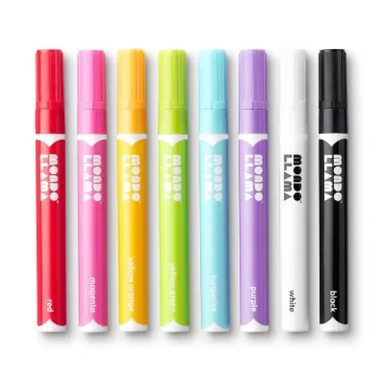 8ct Paint Markers Bullet Tip Classic Colors - Mondo Llama&trade; image {1}