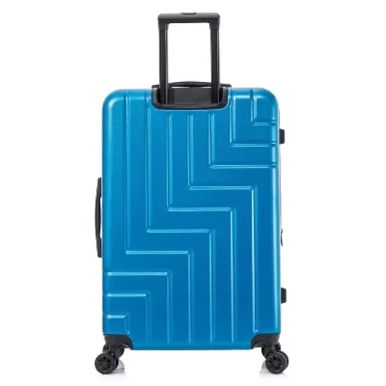 DUKAP Zahav Lightweight Hardside Large Checked Spinner Suitcase - Teal image {4}