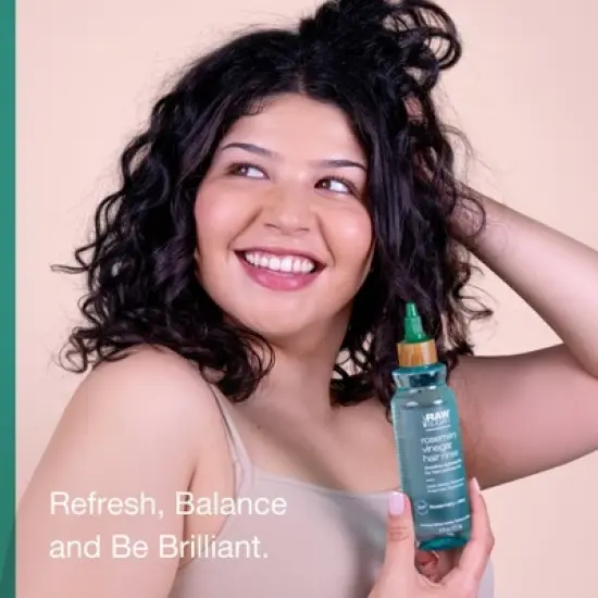 Raw Sugar Rosemary Vinegar Hair Rinse Shampoo Alternative - Rosemary + Mint - 6 fl oz image {4}