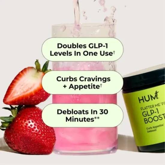 HUM Nutrition Flatter Me Fiber GLP-1 Booster Dietary Supplements - 4oz image {2}