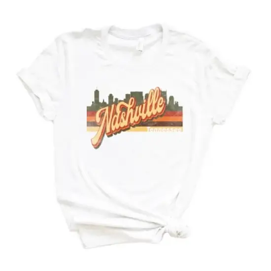 Simply Sage Market Women's Nashville Stripes Short Sleeve Graphic Tee image {5}