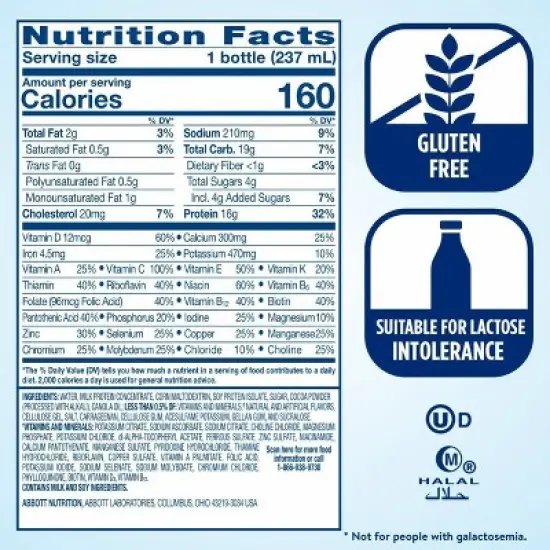 Ensure High Protein Shake - Milk Chocolate - 6ct/48 fl oz image {6}