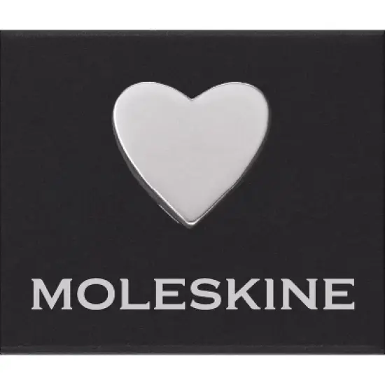 Moleskine Heart Pin Silver image {2}