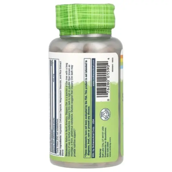 Solaray True Herbs, Slippery Elm, 400 mg, 100 VegCaps image {2}