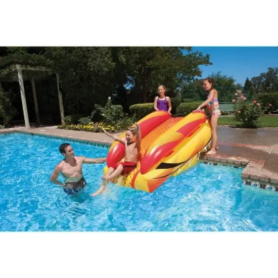 Poolmaster Aqua Launch Inflatable Swimming Pool Slide image {2}