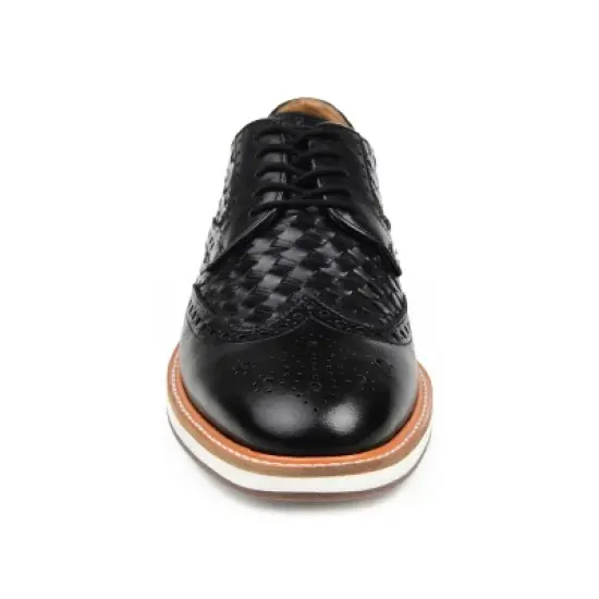 Thomas & Vine Medium and Wide Width Mens Radcliff Tru Comfort Foam Lace-up Woven Wingtip Derby image {5}